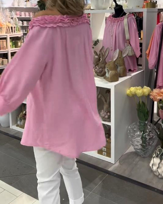 Blouse Manches Courtes Fleurie Large