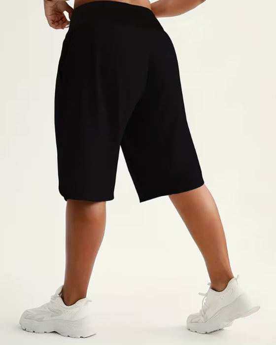Shorts Taille Haute Jambes Larges