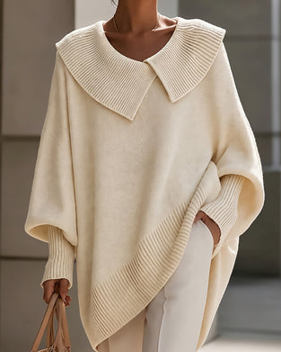 Pull Revers Irrégulier Uni