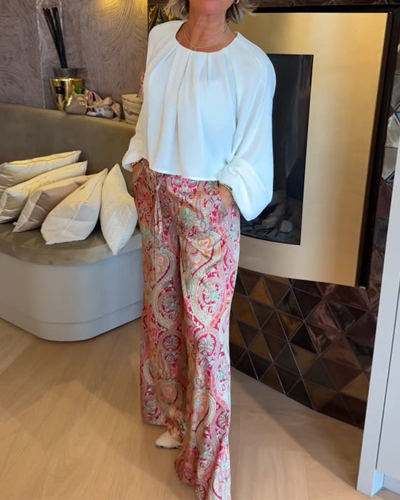 Blouse Française Manche Bouffante Courte