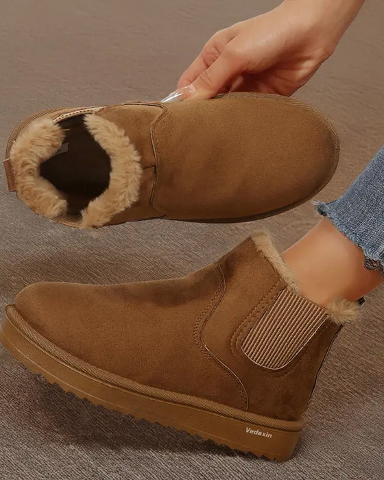 Bottes Femme Épaisse Semelle Hiver Neige