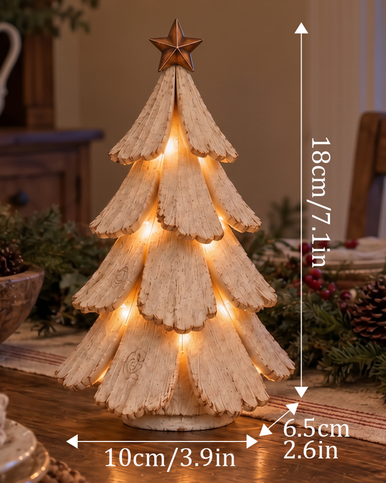 🎄🌙 Figurine Vintage De Sapin De Noël Lumineux