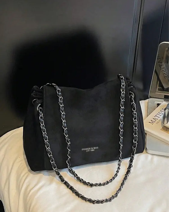 Sac Uni Daim Bandoulière Épaule