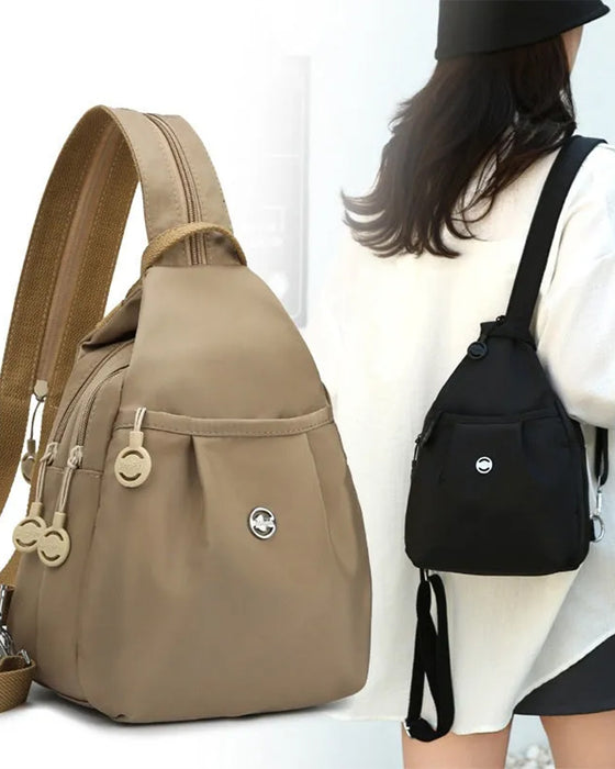 Sac Multi-Poches Convertible Sac À Dos & Bandoulière