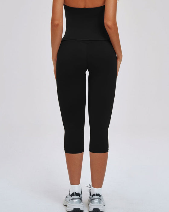 Leggings Yoga Taille Haute Mi-Longue