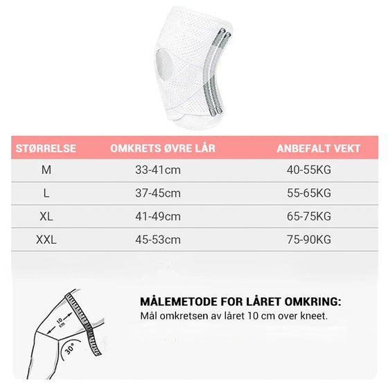 Genouillères Respirantes pour Ménisque