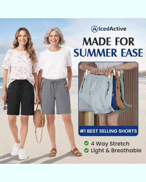 Short Taille Élastique Cordon De Serrage Séchage Rapide