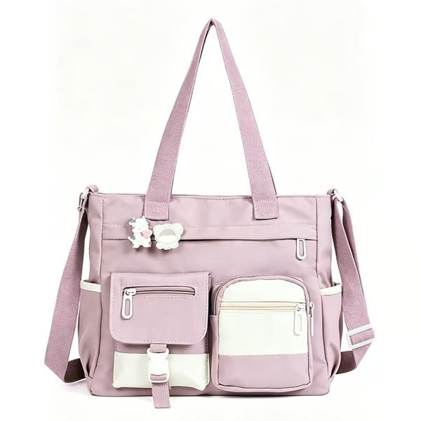 Sac Spacieux Toile Tote Compartiments