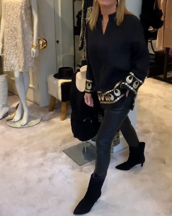 Blouse Positionné Imprimé Loose