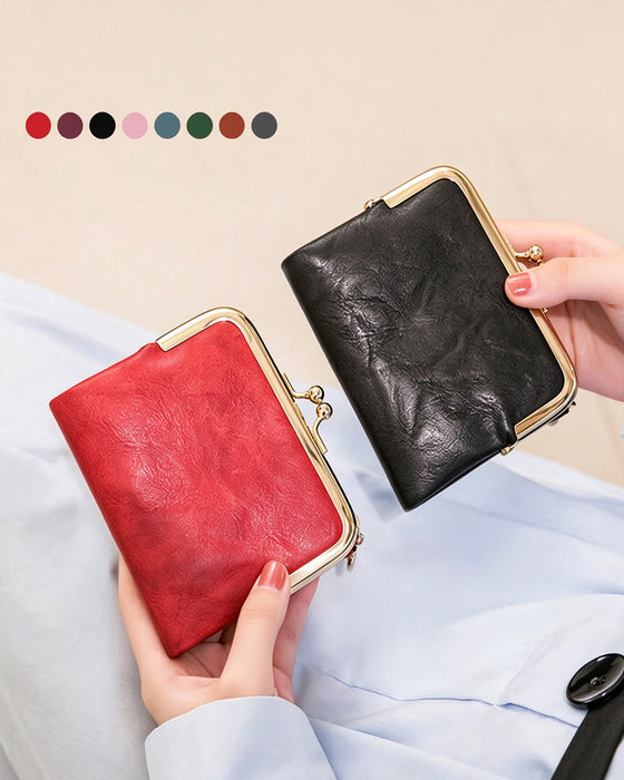 Mini Portefeuille Court Carré Mode Pour Femme