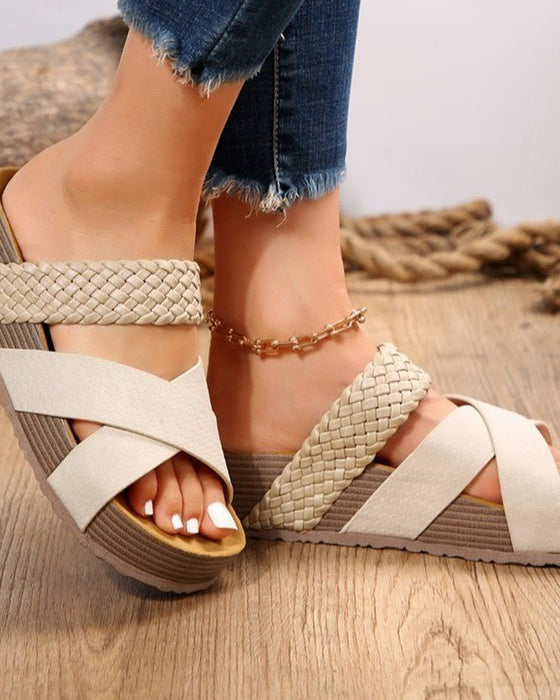 Sandale Mode Plateforme Slide