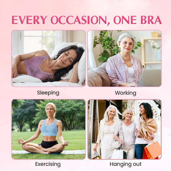 Soutien-Gorge Gainant En Coton Pur Confortable Et Sans Boutons