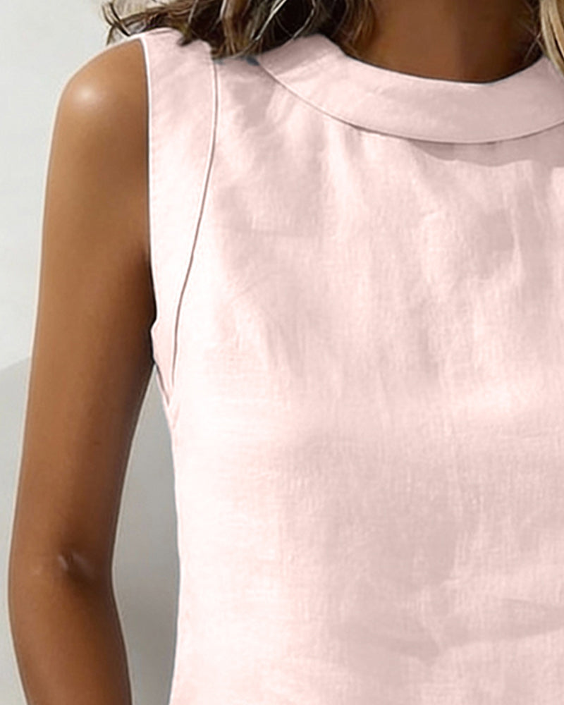 Chemisier Pur Coton Col Manches Longues