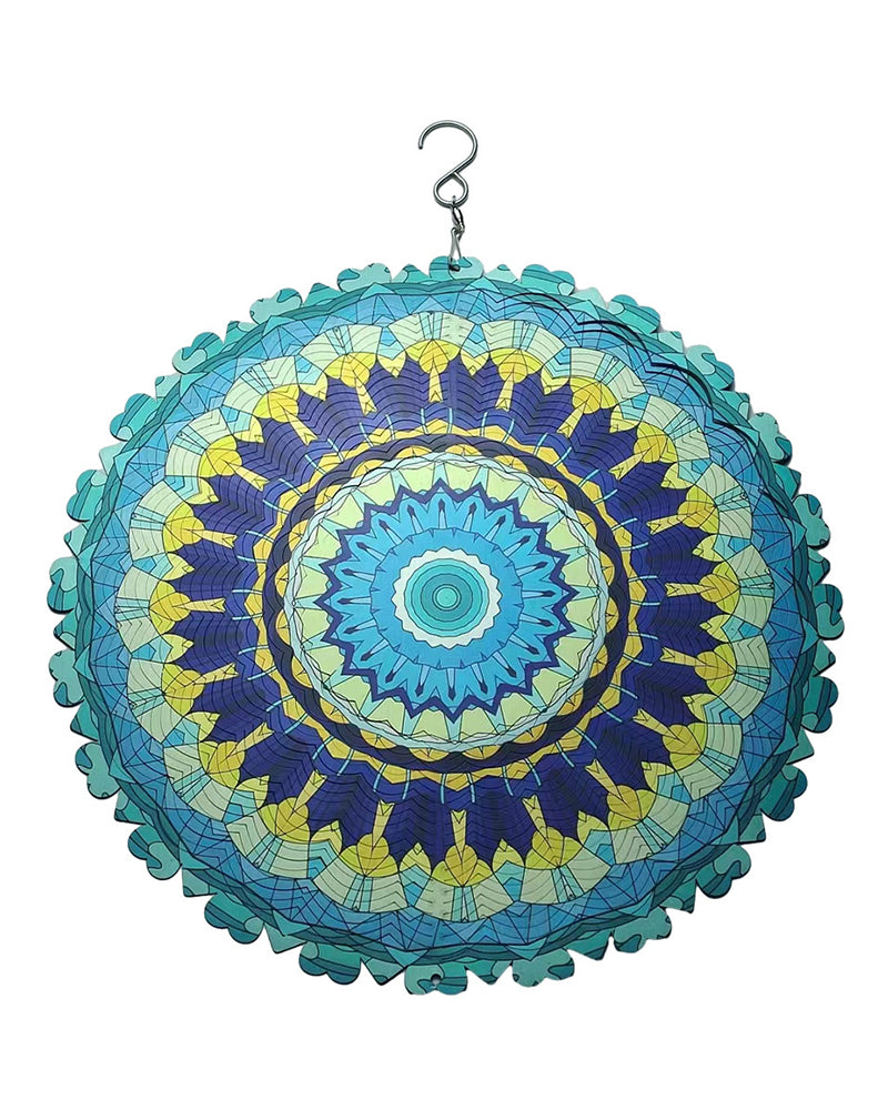 3D Coloré Vent Tournant Mandala