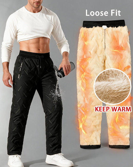 Pantalon Homme Chaud Poche Cordon