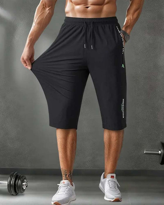 Pantalon Taille Élastique Capri Séchage Rapide Sport