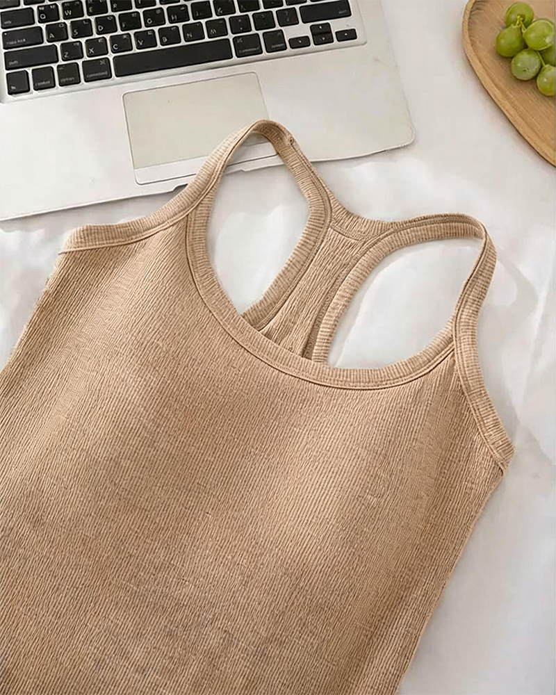 Débardeur Soutien-Gorge Intégré Côtes Unie