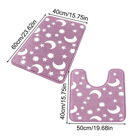 Tapis de sol en polaire corail luminescent
