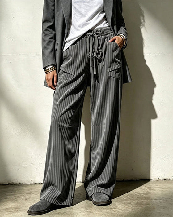 Pantalon Poche Cordon Long