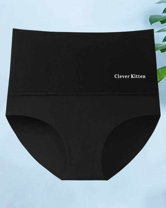 Culotte courte simple sans couture taille haute