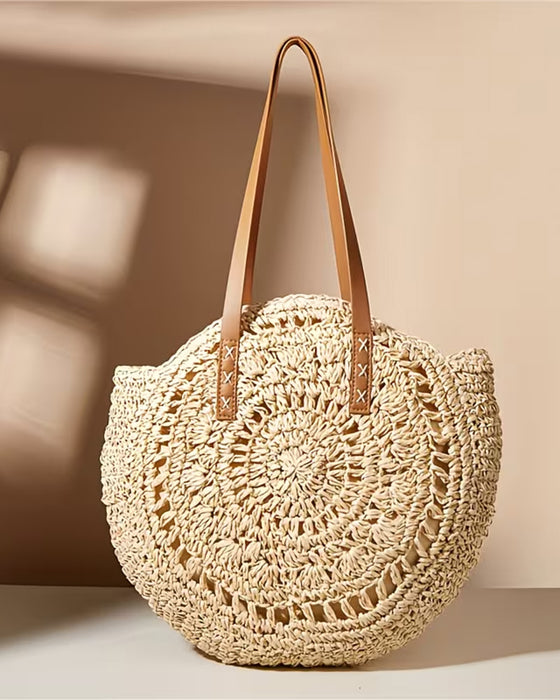 Sac Paille Tressée À La Main