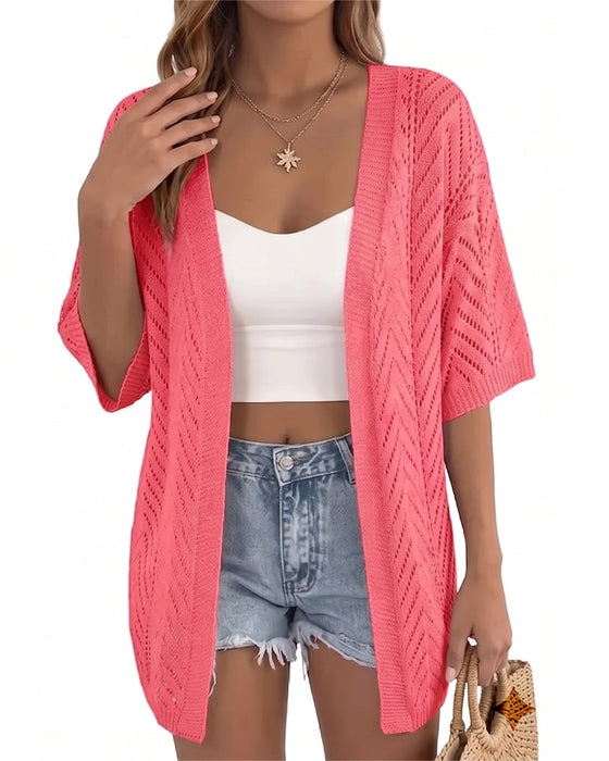 Cardigan Découpé Lâche Ouvert