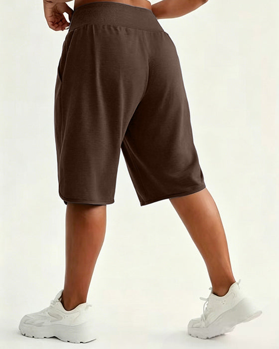 Shorts Taille Haute Jambes Larges