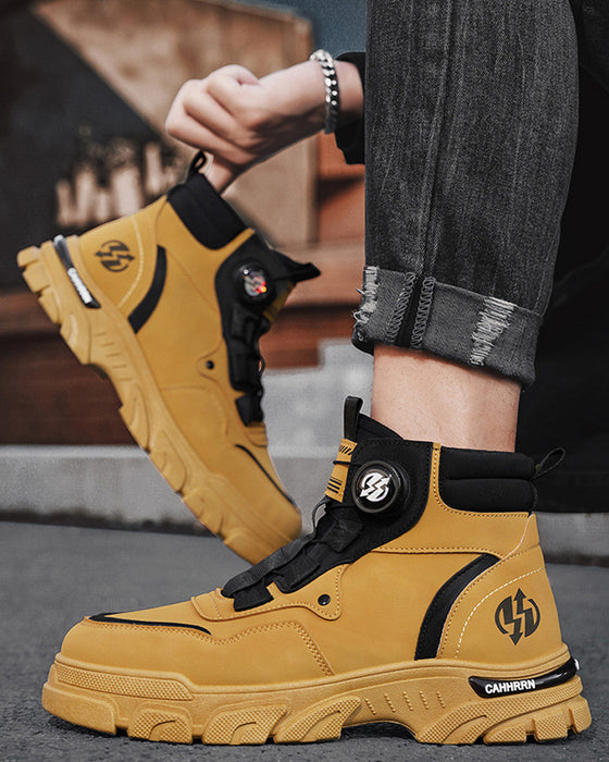 Chaussures Homme Outdoor Boucle Tournante Travail 🔄👞 – Imperméable 💦, Anti-dérapant 🚶‍♂️, Confortable , Respirant 🌬️