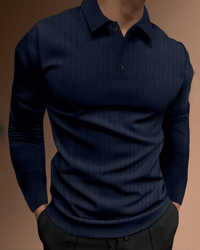 Chemise Col Bouton Rayure Verticale