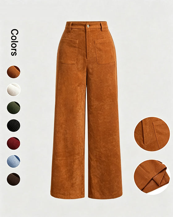 Pantalon Large Jambe Droit