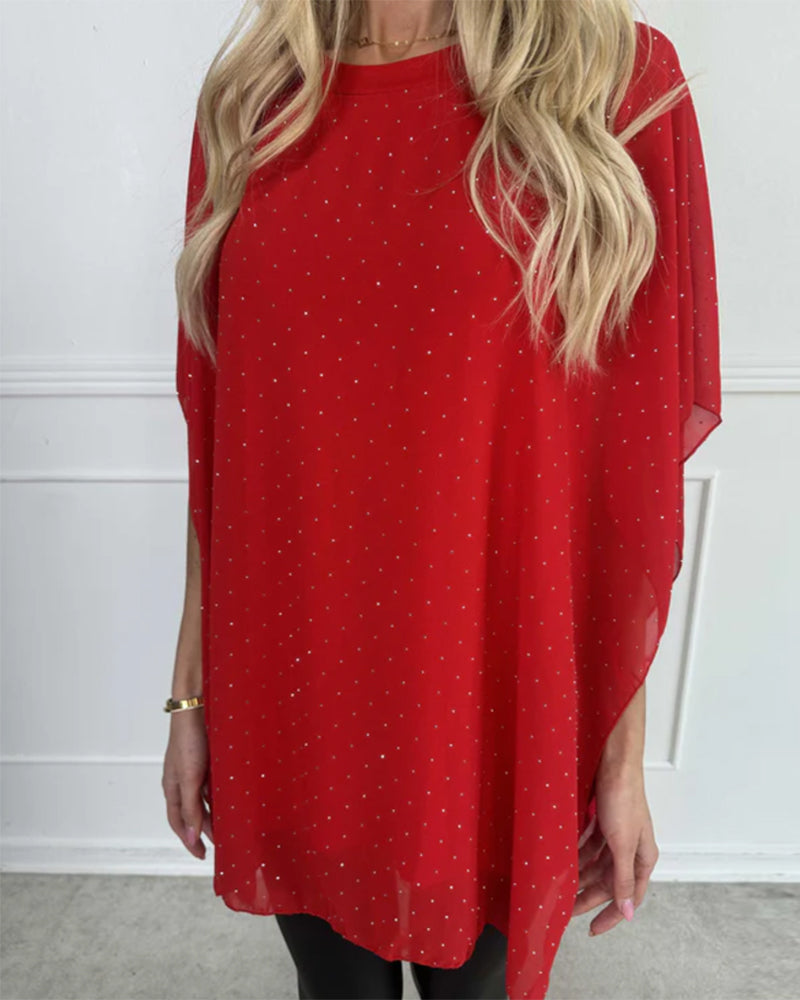 Chemise Tendance À Manches Chauve-Souris