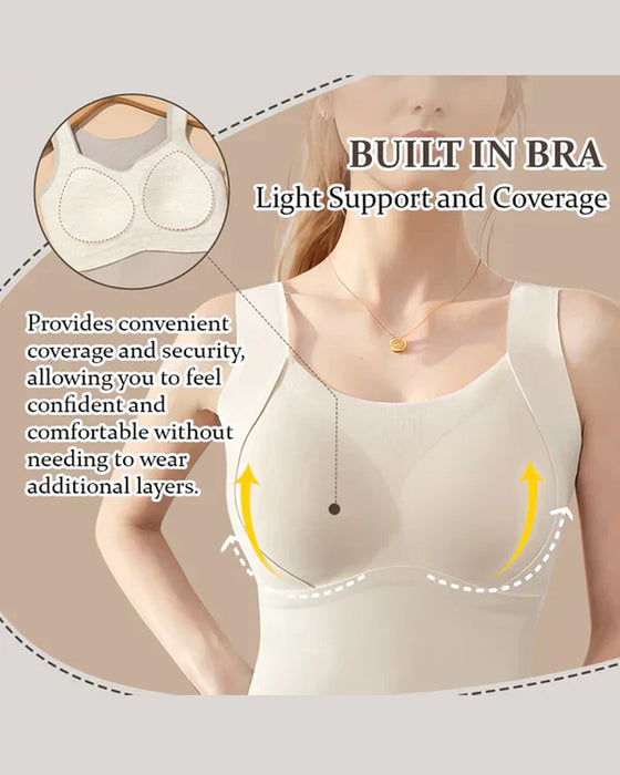 Bra Femmes Maillots De Corps Thermiques Avec Intégré