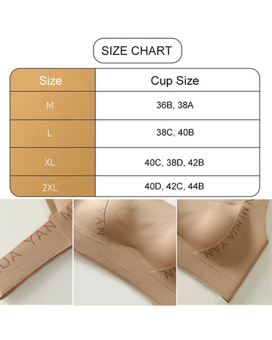 Sous-vêtement Sans Couture Bretelles Larges Haute Élasticité