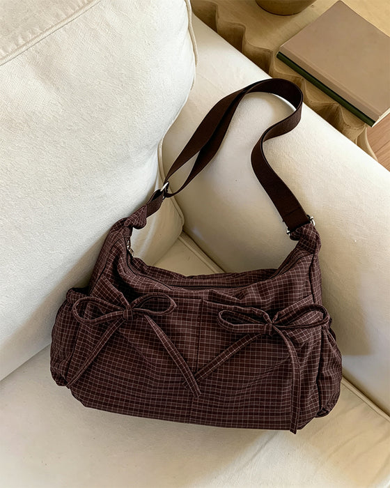 Sac Nœud Carreau Crossbody