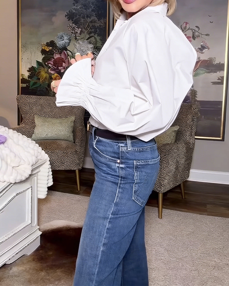 Blouse à Manches Lotus Bureau