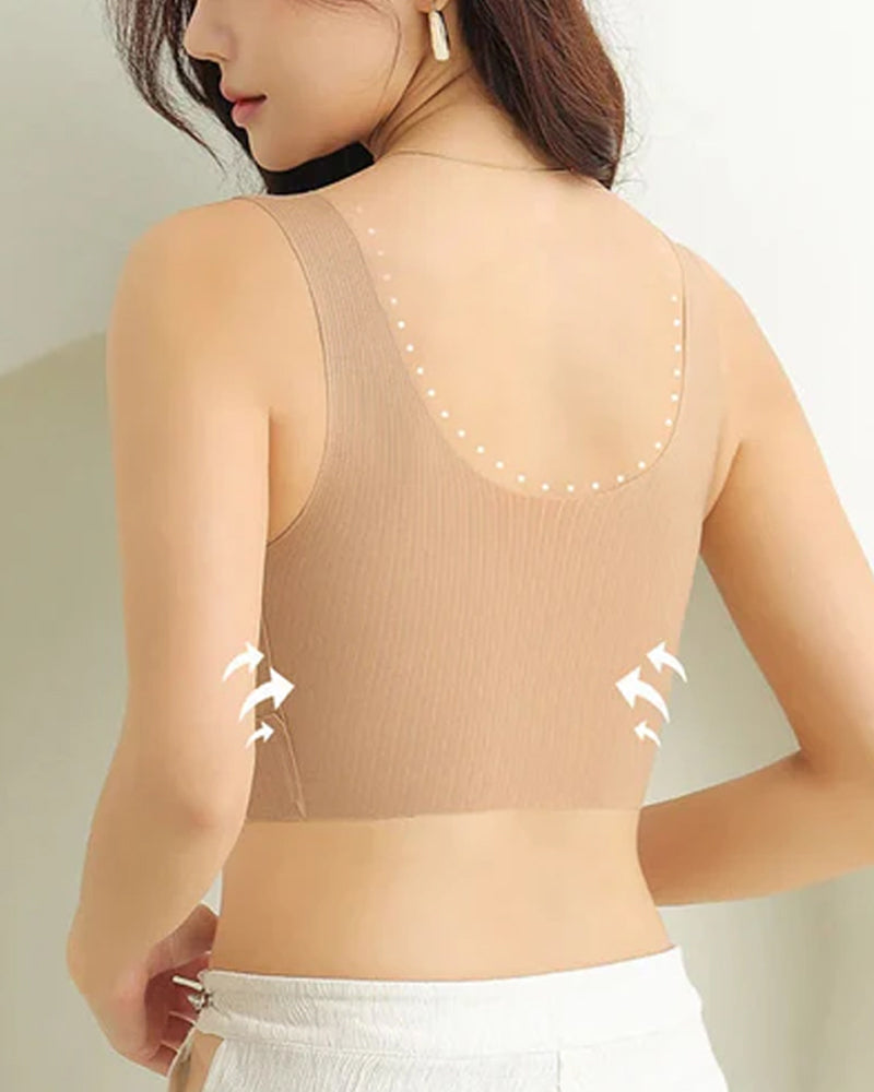 Sous-vêtement Sans Couture Bretelles Larges Haute Élasticité