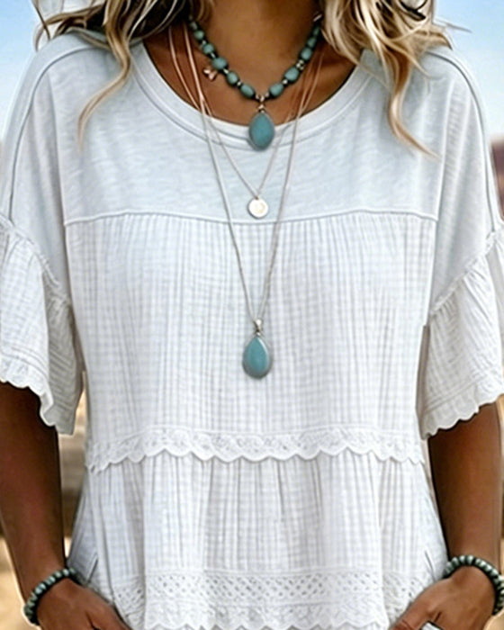 Robe Manche Courte Poche Longue