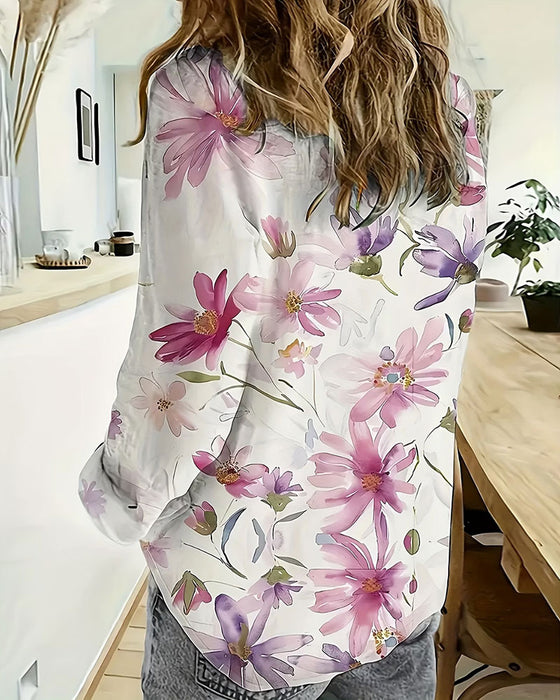 Chemise Manche Longue Imprimé Floral