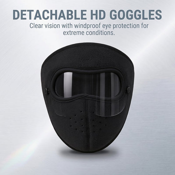 Protection Thermique Des Oreilles Masque Facial D'Hiver Avec Visière De Protection