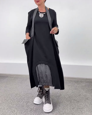 Robe décontractée à col licou ample