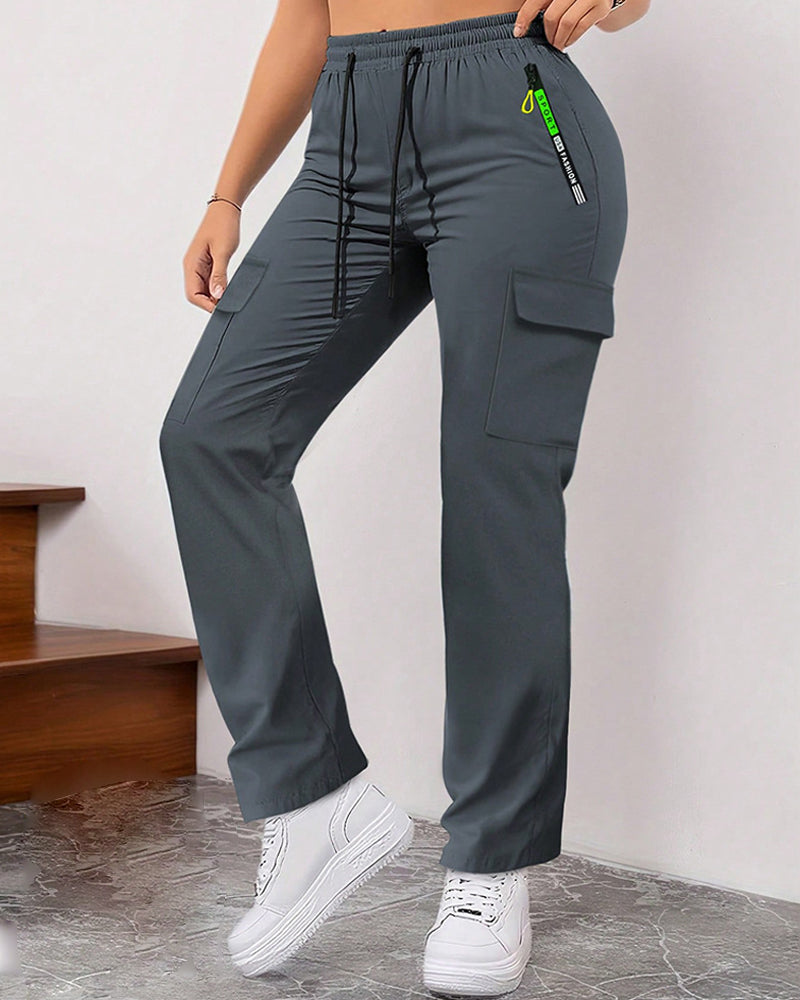 Pantalon De Travail Ample Grande Poche Décontracté