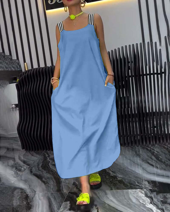 Robe Bretelles Séparées Lâche