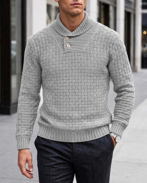 Pull-Over Homme À Carreaux Décontracté