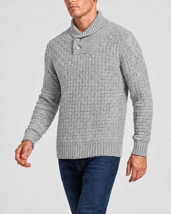 Pull-Over Homme À Carreaux Décontracté