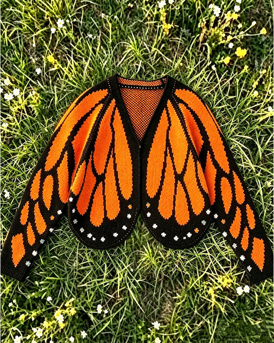Cardigan Papillon Mode Décontracté