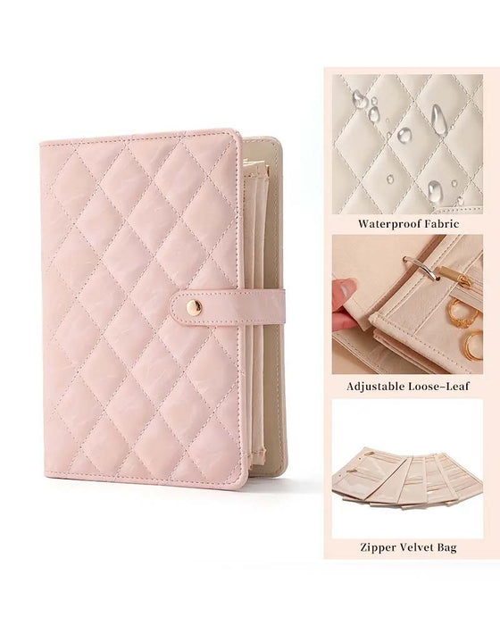 Luxe Matelassé Crème Organisateur De Voyage Accès Facile Compartiments Imperméable Cadeau Pour Elle