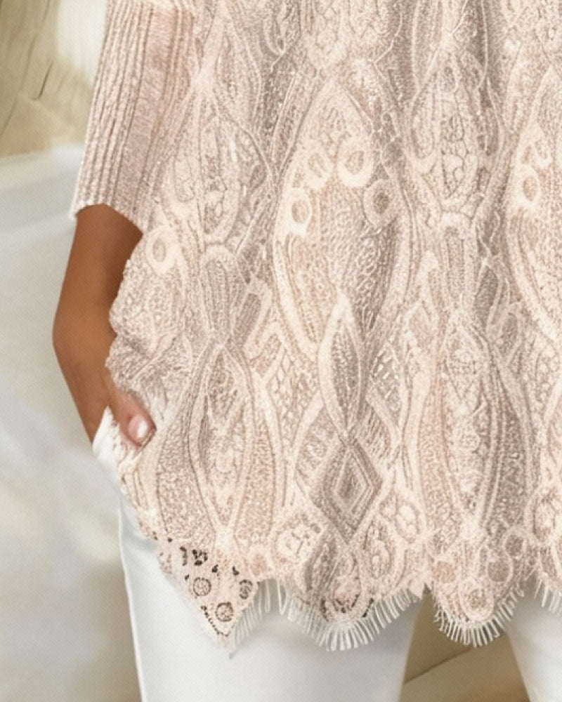 Haut Carré Encolure Dessous de Bras Dentelle