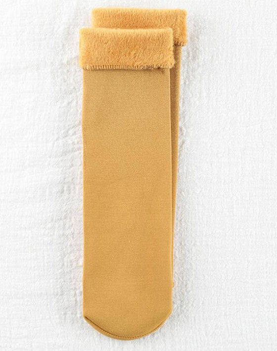 Chaussettes de sol en peluche douce pour l'hiver