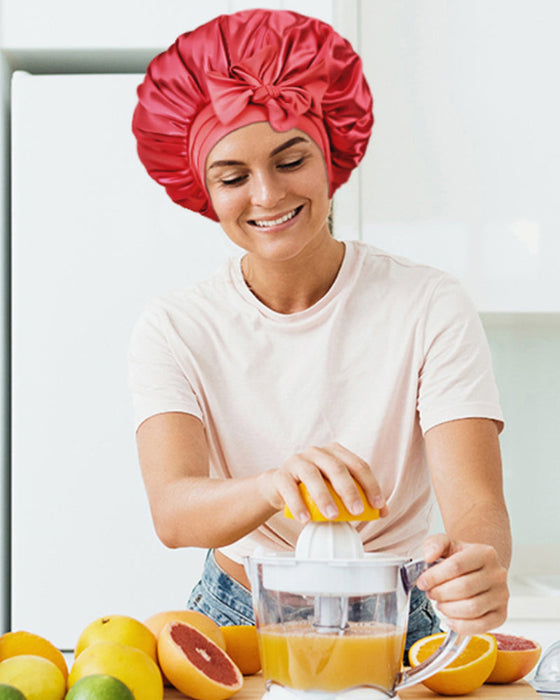 Bonnet de nuit en soie