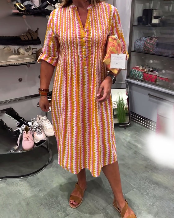 Robe À Imprimé Vagues